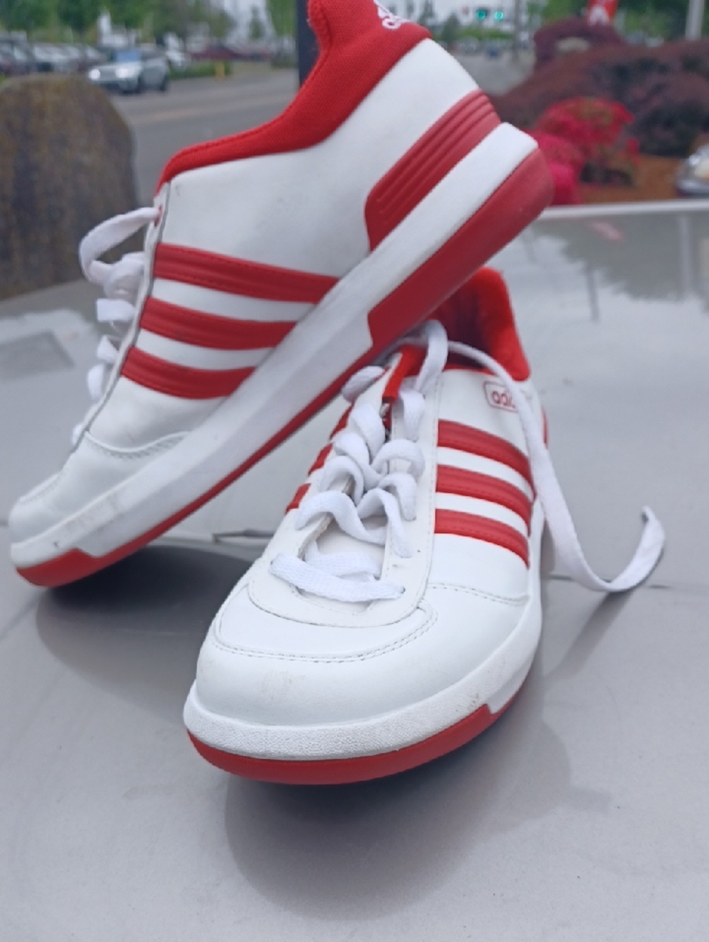 adidas White and Red Women's Sneakers